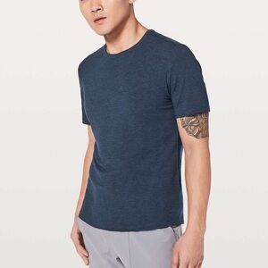 Lululemon 5 Year Basic Tee Heathered Nautical Navy